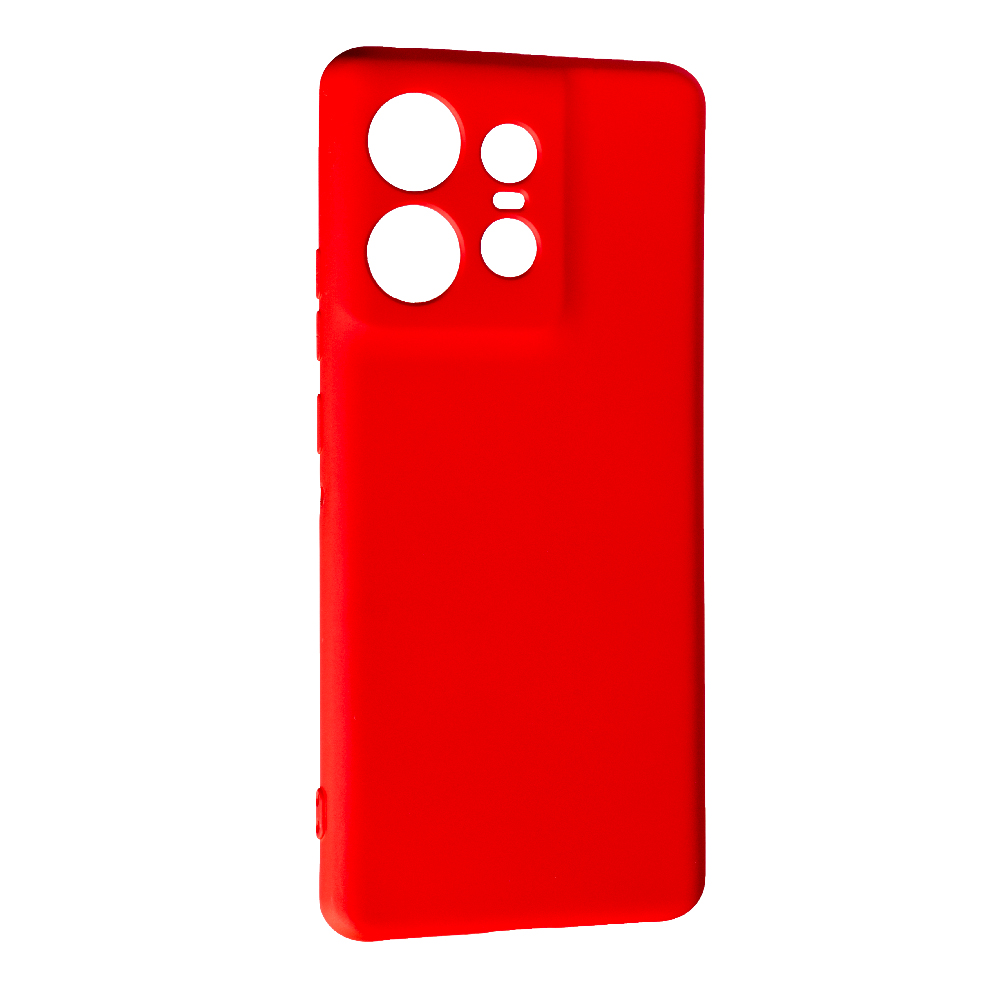 Накладка Silicone case SMTT для Motorola Edge 50 Pro (Red)-0
